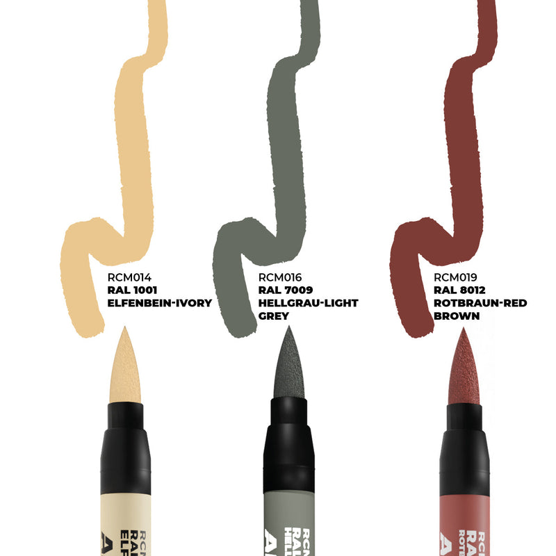 AK Interactive Real Colors Markers - German Tanks Interior Colours (RCM107)