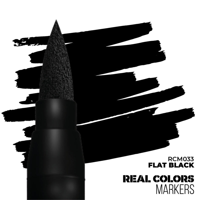 AK Interactive Real Colors Marker - Flat Black (RCM033)