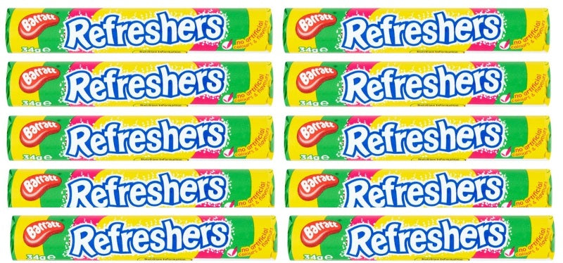 10 x Barratt Refreshers Rolls 36GM
