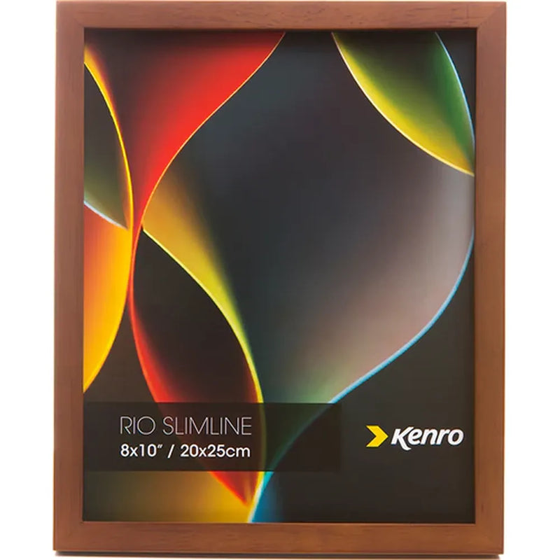 Kenro Rio Slimline 10x8 Photo Frame - Dark Oak