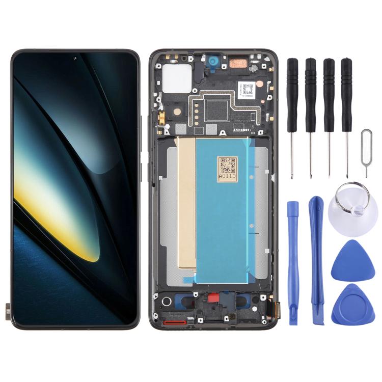 For Xiaomi Poco F6 Pro AMOLED Original LCD Screen Digitizer Full Assembly with Frame, For Xiaomi Poco F6 Pro(Original)