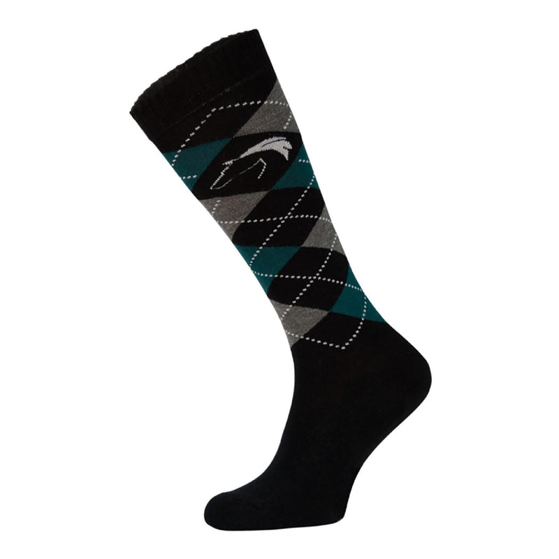 1 Pack Ladies Argyle Knee High Horse Riding Equestrian Socks