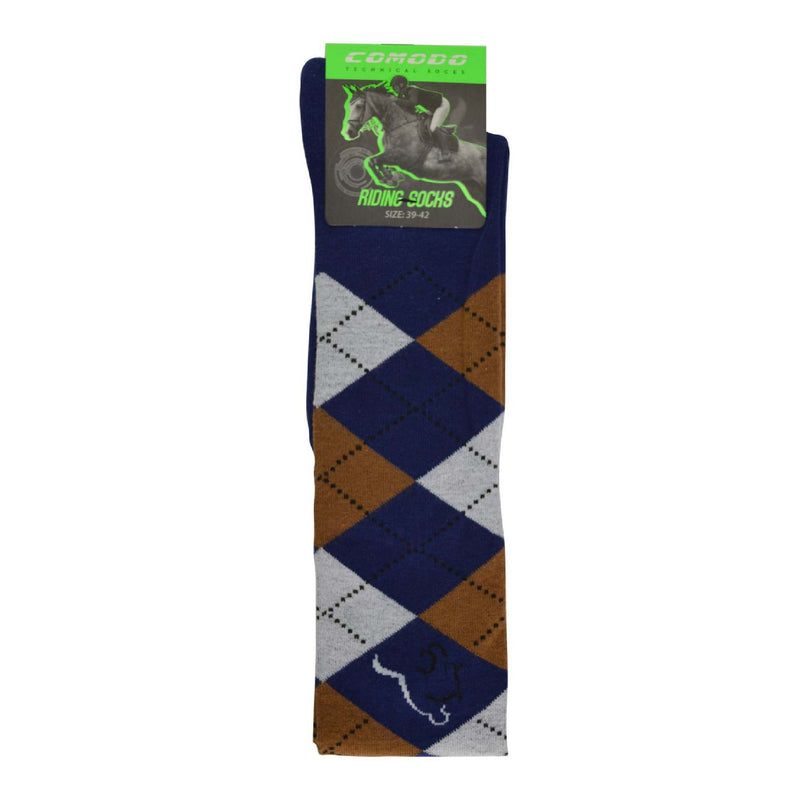 1 Pack Ladies Argyle Knee High Horse Riding Equestrian Socks