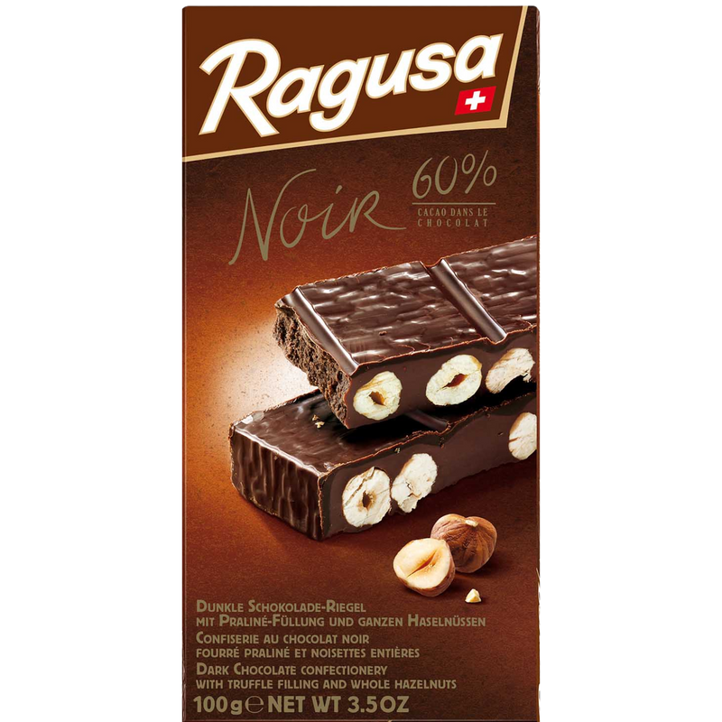 Ragusa Hazelnut Noir Dark Chocolate Bar | 100g