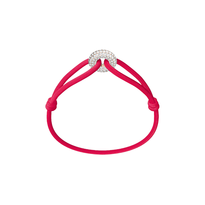 Rose Soho Pavé Cord Bracelet
