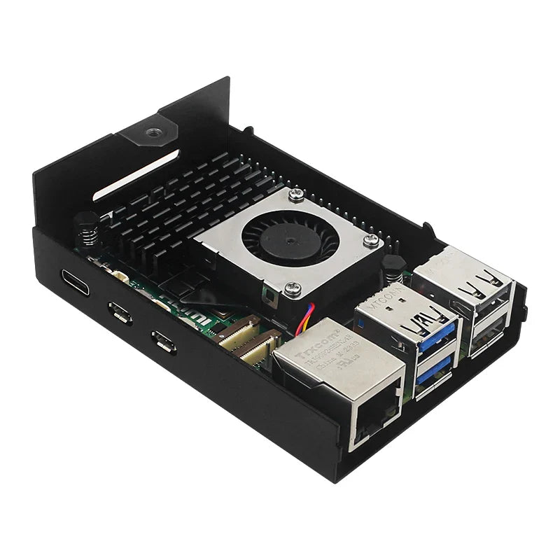 Raspberry Pi 5 Metal Case Active Cooler compatible
