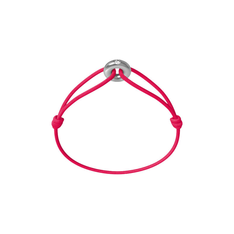 Mini Silver Soho Diamond Cord Bracelet