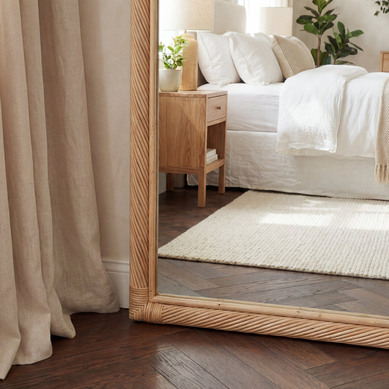 Citra Teak Leaning Mirror