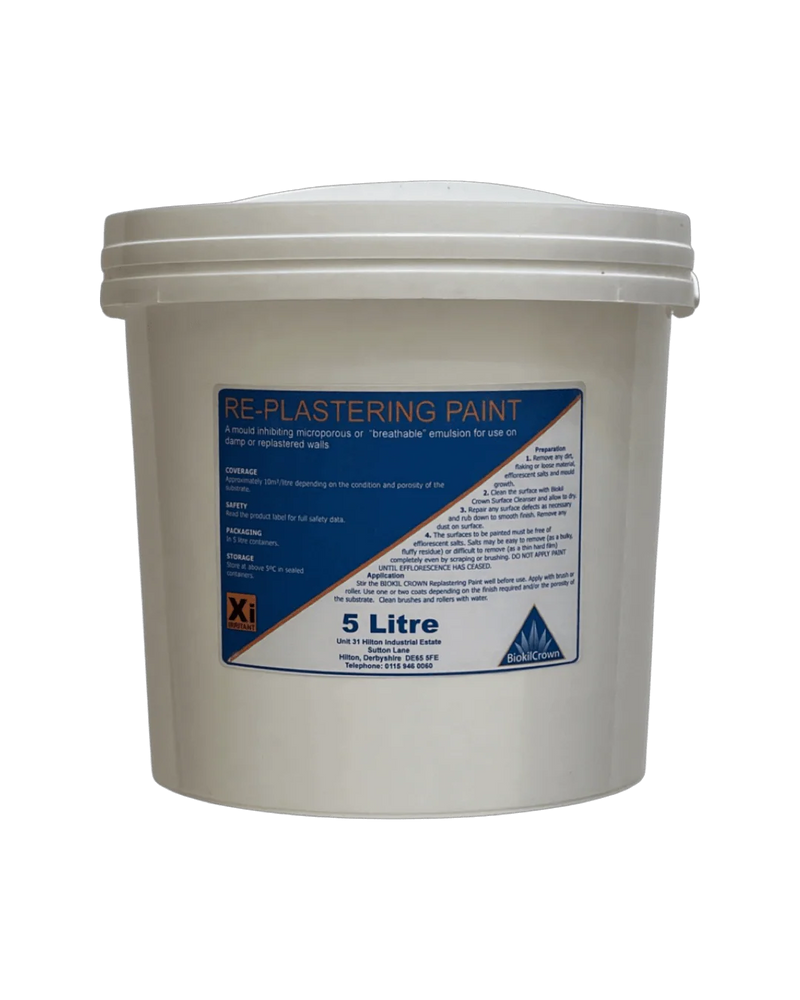 Replastering Paint - Biokil Crown