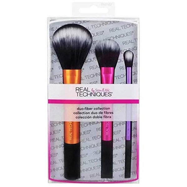 Real Techniques Duo-Fiber Collection Gift Set 3 x Brushes