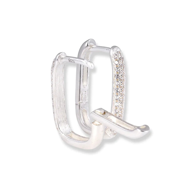 Rectangle Hoop Earrings