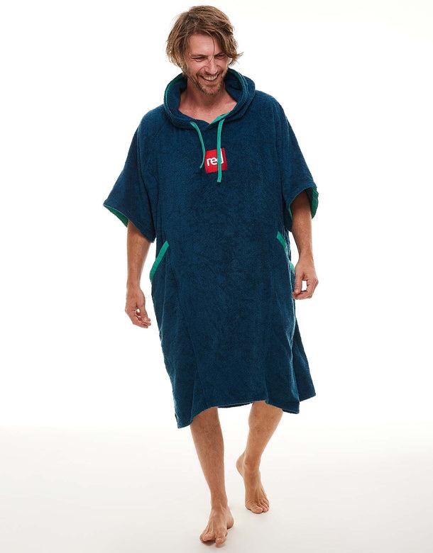 Red Luxury Towelling Changing Robe Navy (Various Sizes)