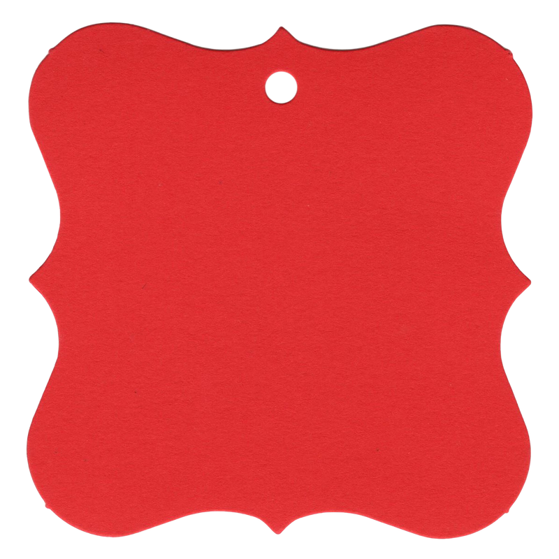 100 Designer Gift Tags with White Satin Ribbon -  21 Colours, Birthday Xmas
