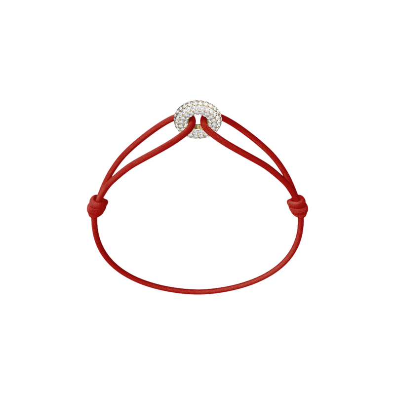 Mini Golden Soho Pavé Cord Bracelet