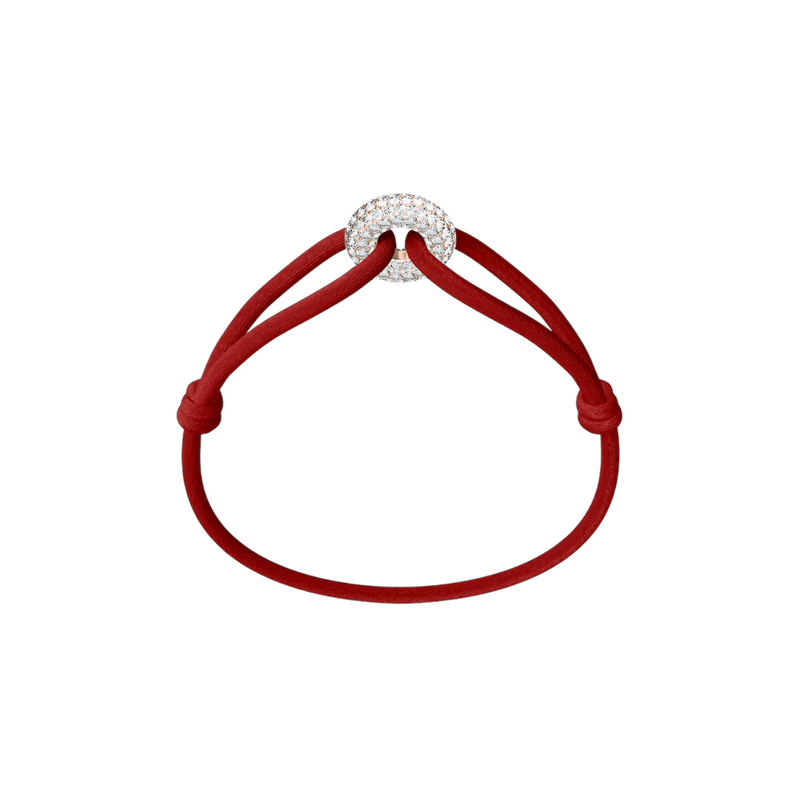 Rose Soho Pavé Cord Bracelet