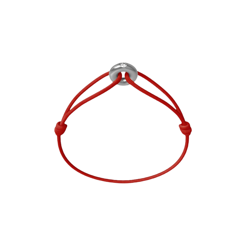 Mini Silver Soho Diamond Cord Bracelet