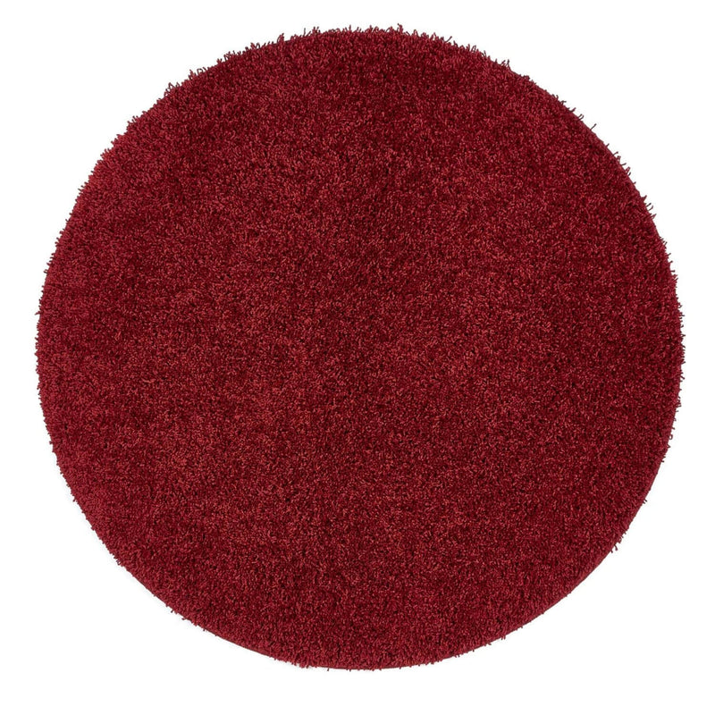 Washable Red Shaggy Rug