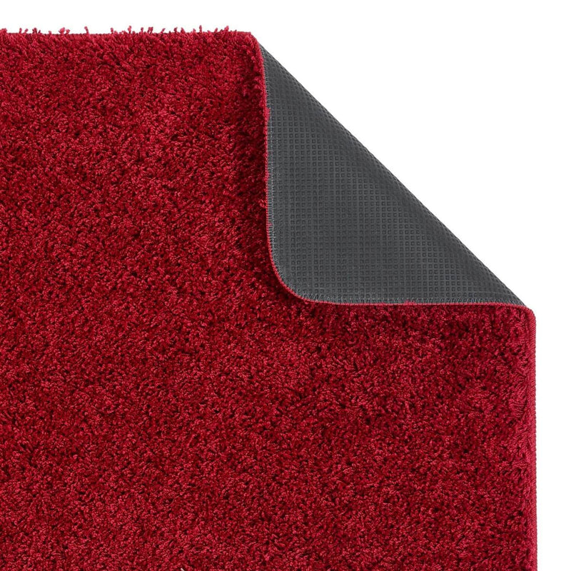 Washable Red Shaggy Rug