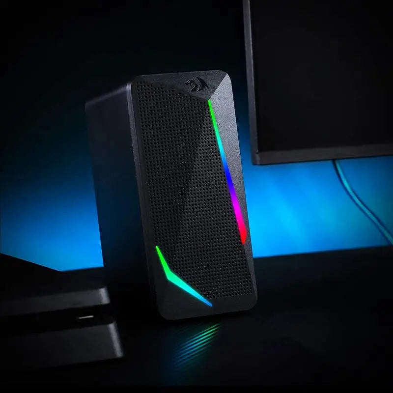 Redragon GS510 Waltz RGB Desktop Speakers, Computer Stereo Speaker with LED Light