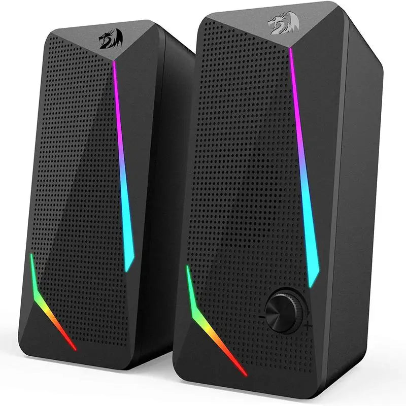 Redragon GS510 Waltz RGB Desktop Speakers, Computer Stereo Speaker with LED Light
