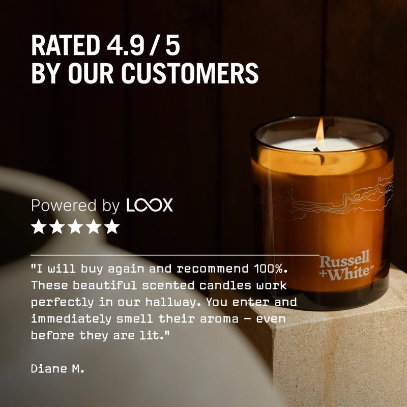 Firenze Leather 250g Scented Soy Candle Refill