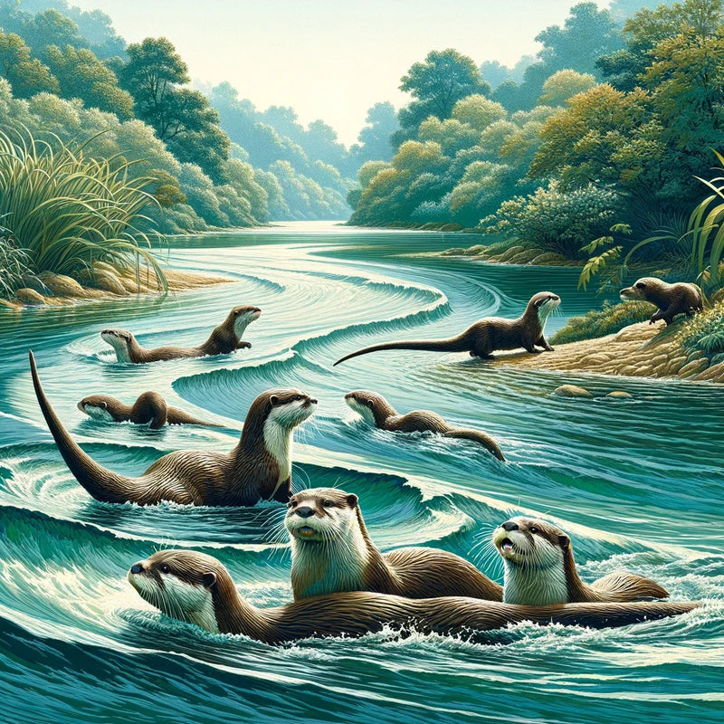 River Otter Canvas