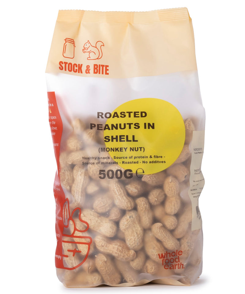Monkey Shell Peanuts Roasted Peanuts in shell (Monkey Nut) - Stock & Bite - 500g — InStock