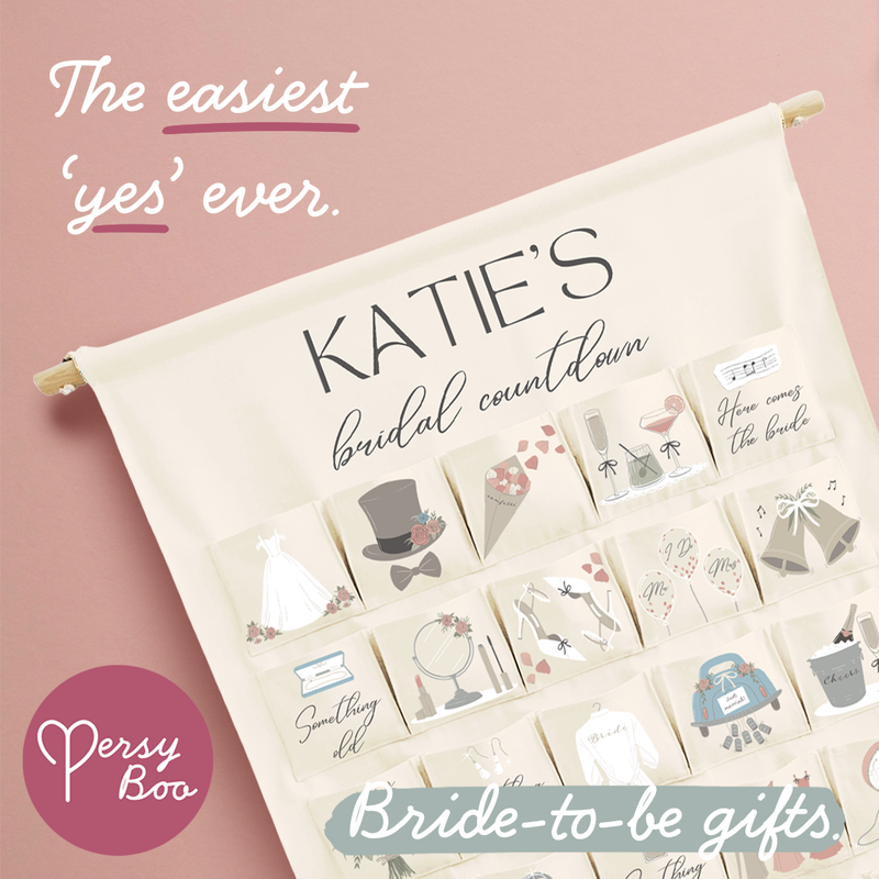 Personalised Bride-to-Be Countdown Calendar – Bridal Gift