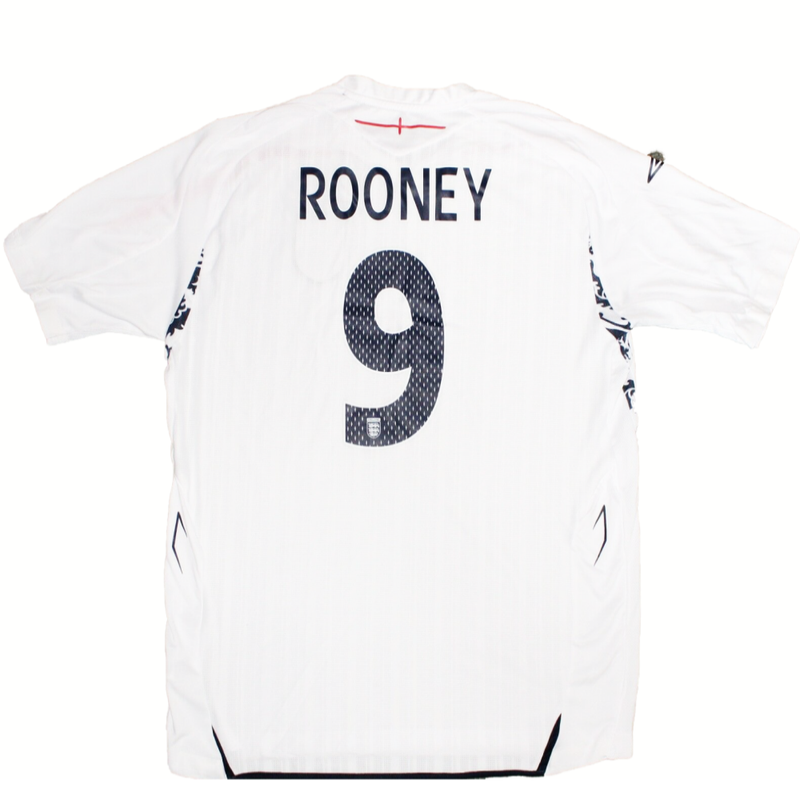 England 2007-2009 Home Shirt #Rooney 9 (Excellent) L