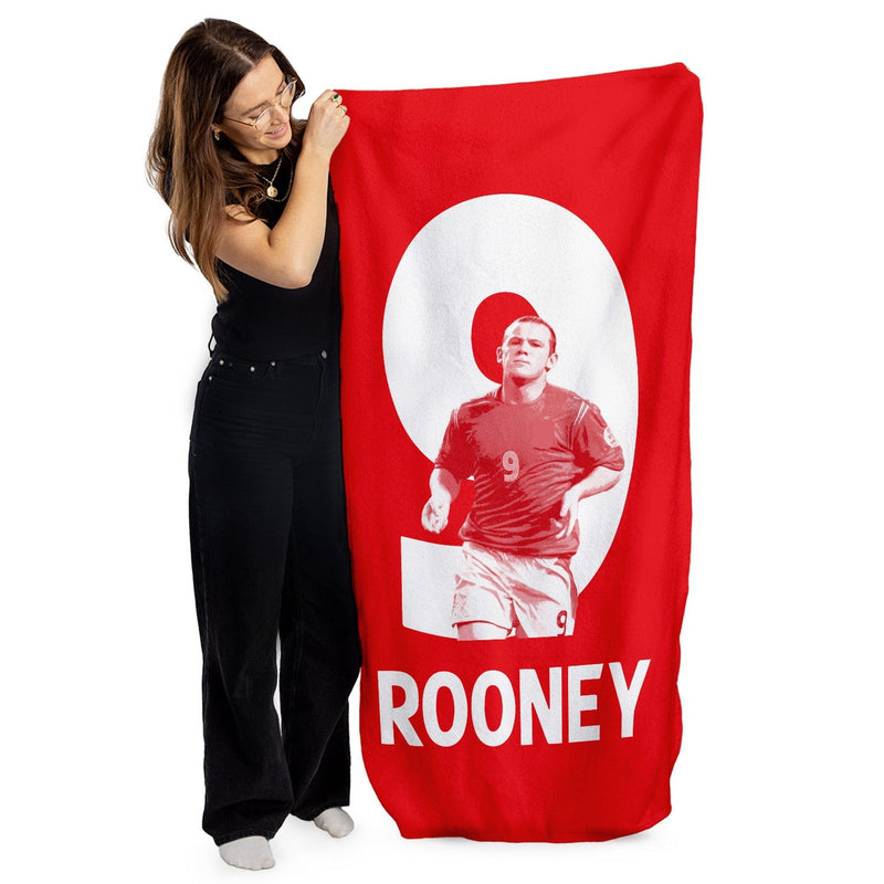 England - Rooney 9 - Beach Towel - 150cm x 75cm