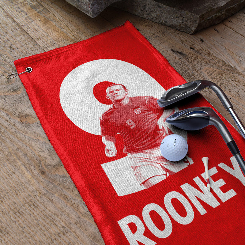 England - Rooney 9 - Golf Towel