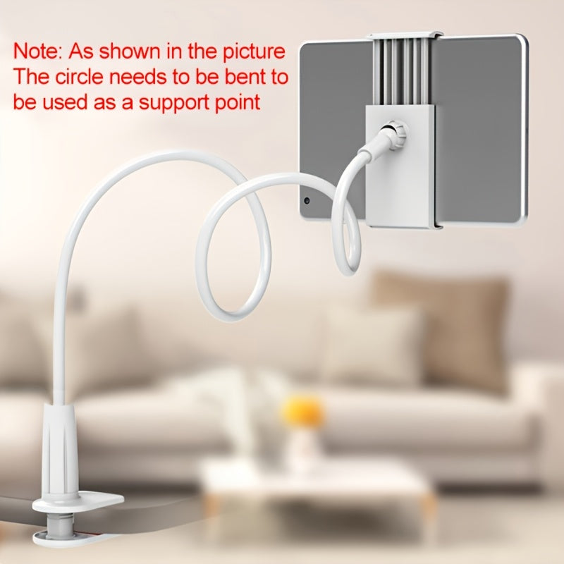 Rotating Lazy Stand for Phone & Tablet - Adjustable Spiral Base Bedside Holder Mount for Mobile Devices