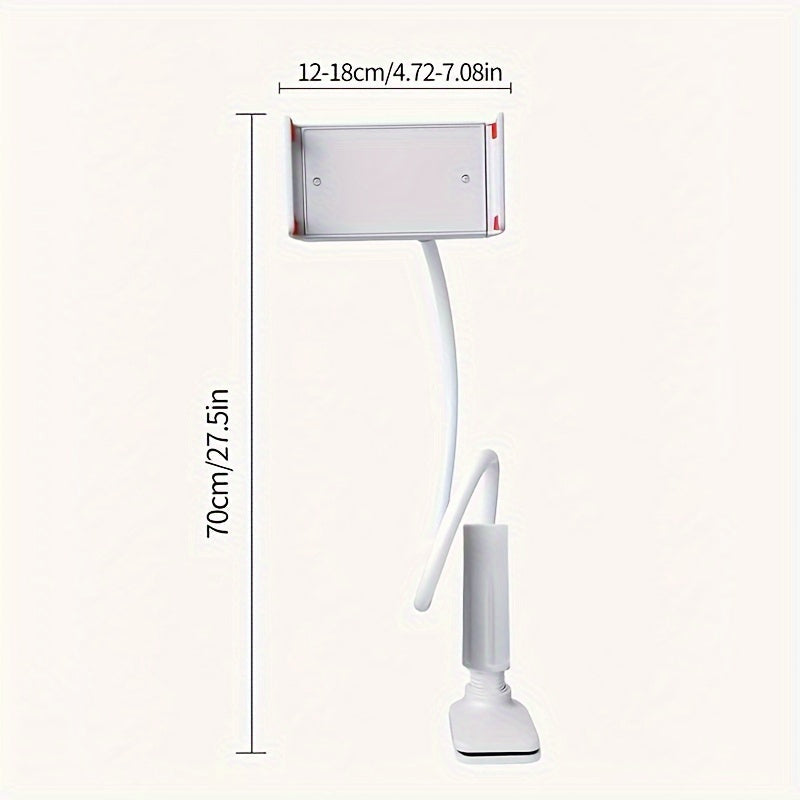 Rotating Lazy Stand for Phone & Tablet - Adjustable Spiral Base Bedside Holder Mount for Mobile Devices