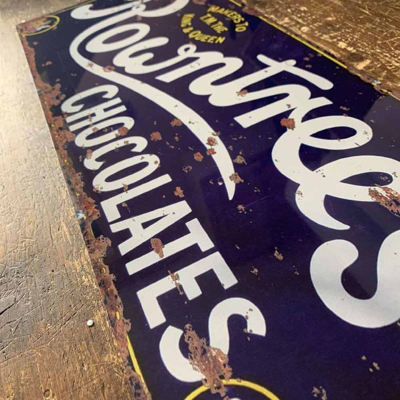 Vintage Effect Rowntrees Chocolates Metal Advertising Sign