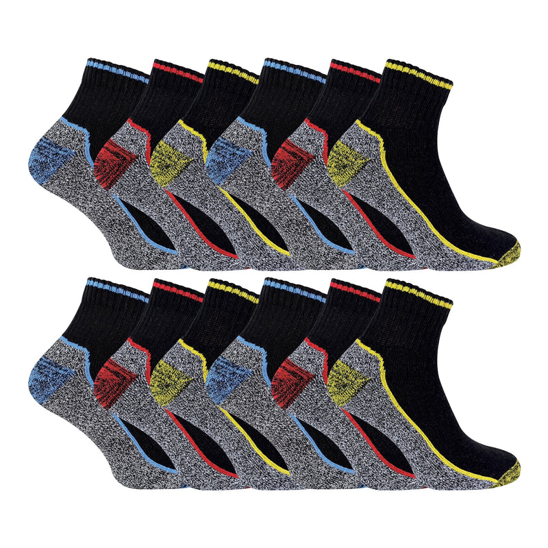 Mens Ankle Soft Breathable Bamboo Work Socks for Summer (Multipack Options)