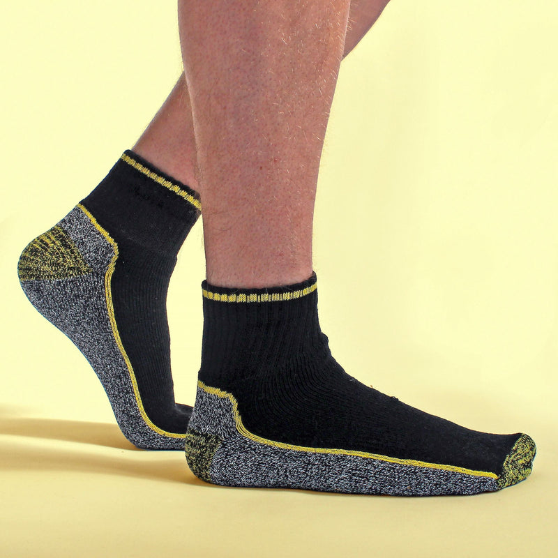 Mens Ankle Soft Breathable Bamboo Work Socks for Summer (Multipack Options)