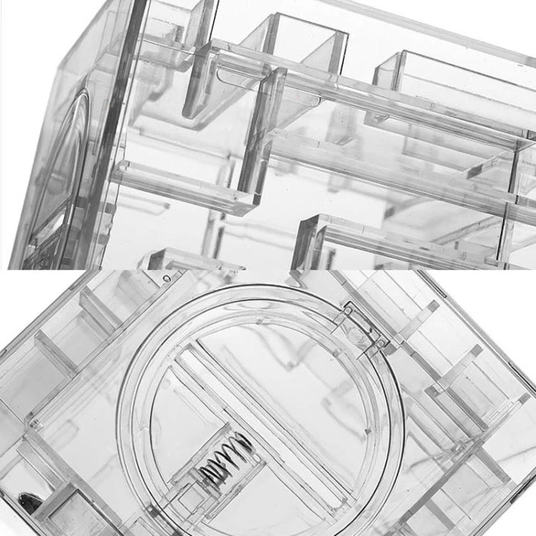 3D Puzzle Transparent Money Maze Bank Saving Coin Gift Box, 3D Puzzle Saving Coin