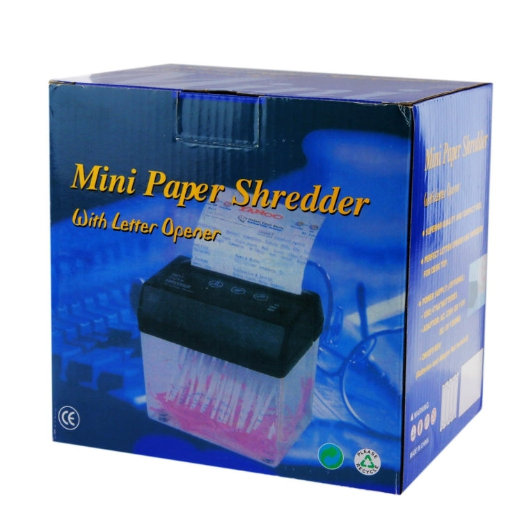 Mini USB Paper Shredder with Letter Opener, USB Paper Shredder