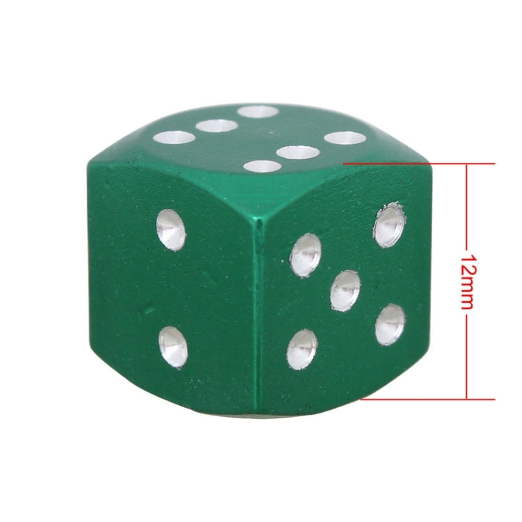 Universal 8mm Dice Style Aluminium Alloy Car Tire Valve Caps, Pack of 4, Dice Style 4, Dice Style, Dice Shape 5, Dice Style 5, Dice Style  5
