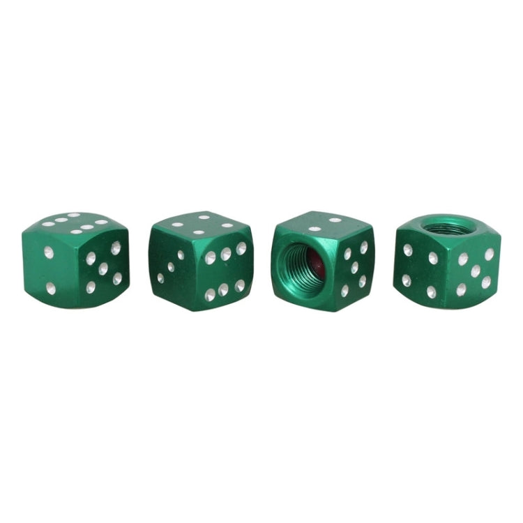 Universal 8mm Dice Style Aluminium Alloy Car Tire Valve Caps, Pack of 4, Dice Style 4, Dice Style, Dice Shape 5, Dice Style 5, Dice Style  5