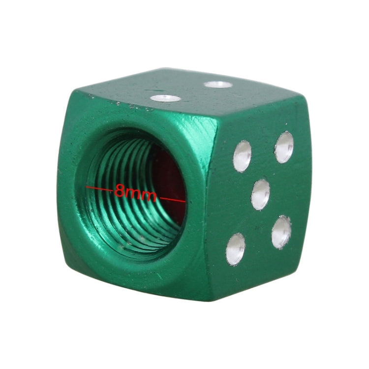 Universal 8mm Dice Style Aluminium Alloy Car Tire Valve Caps, Pack of 4, Dice Style 4, Dice Style, Dice Shape 5, Dice Style 5, Dice Style  5