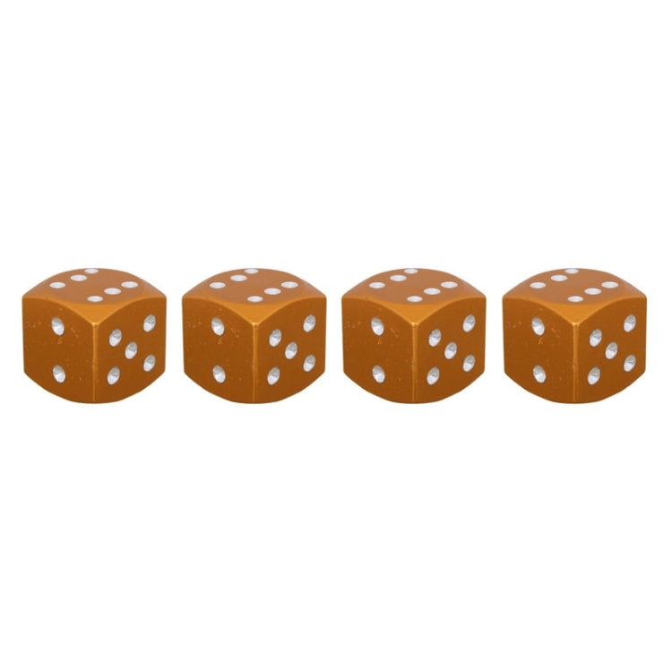 Universal 8mm Dice Style Aluminium Alloy Car Tire Valve Caps, Pack of 4, Dice Style 4, Dice Style, Dice Shape 5, Dice Style 5, Dice Style  5