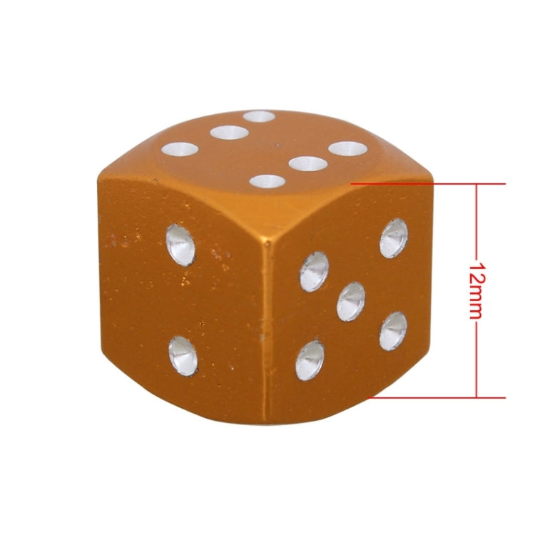 Universal 8mm Dice Style Aluminium Alloy Car Tire Valve Caps, Pack of 4, Dice Style 4, Dice Style, Dice Shape 5, Dice Style 5, Dice Style  5