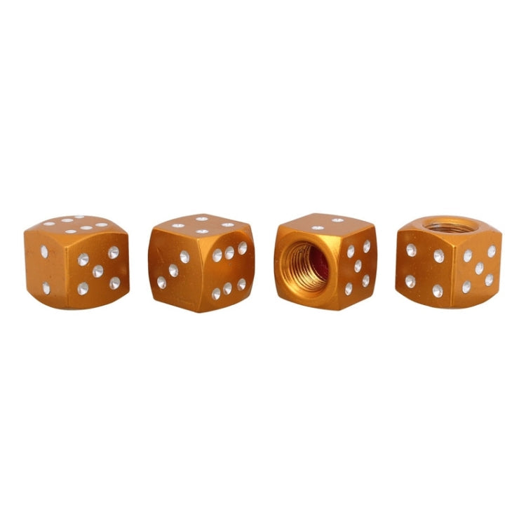 Universal 8mm Dice Style Aluminium Alloy Car Tire Valve Caps, Pack of 4, Dice Style 4, Dice Style, Dice Shape 5, Dice Style 5, Dice Style  5