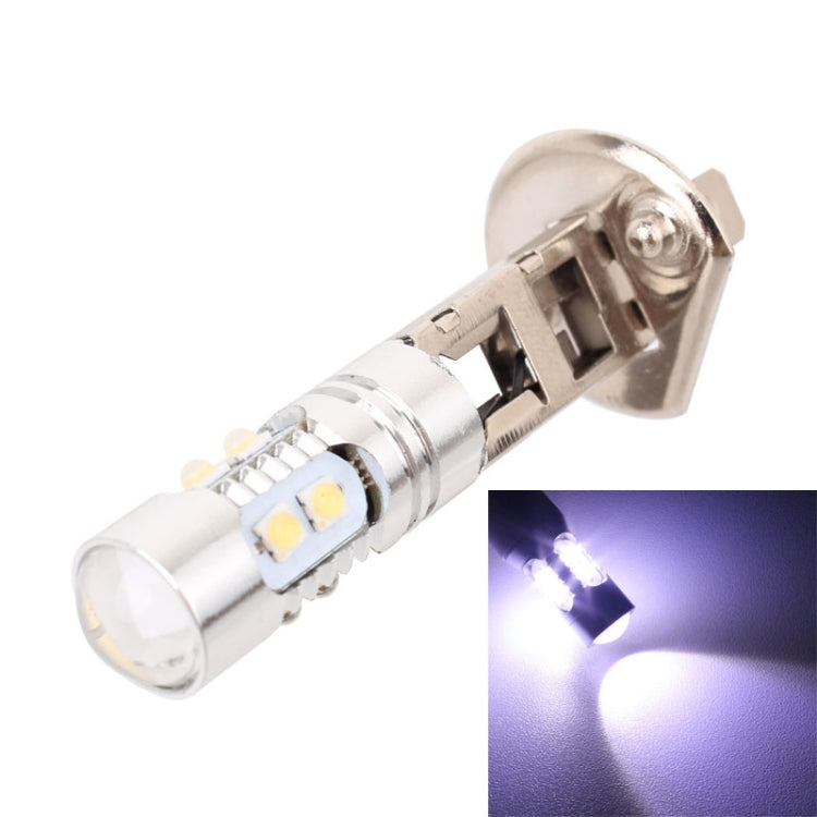 H1 50W 600LM 5500K  White Light 10 SMD-2828-LEDs Car Foglight , Constant Current , DC12-24V, H1