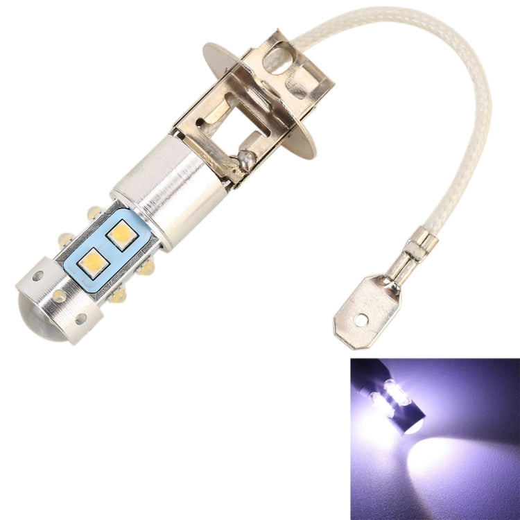 H3 50W 600LM 5500K  White Light 10 SMD-2828-LEDs Car Foglight , Constant Current , DC12-24V, H3