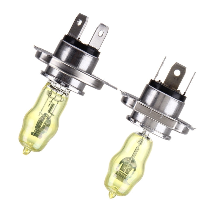 H4 Xenon Pure Yellow Bulbs, 12V 100/90W, H4 100/90W