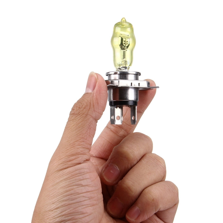 H4 Xenon Pure Yellow Bulbs, 12V 100/90W, H4 100/90W
