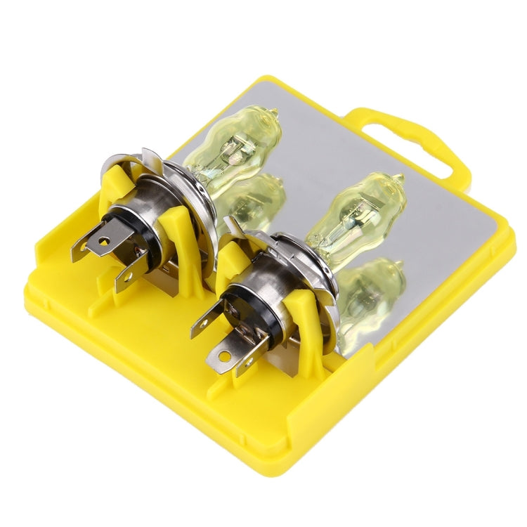 H4 Xenon Pure Yellow Bulbs, 12V 100/90W, H4 100/90W