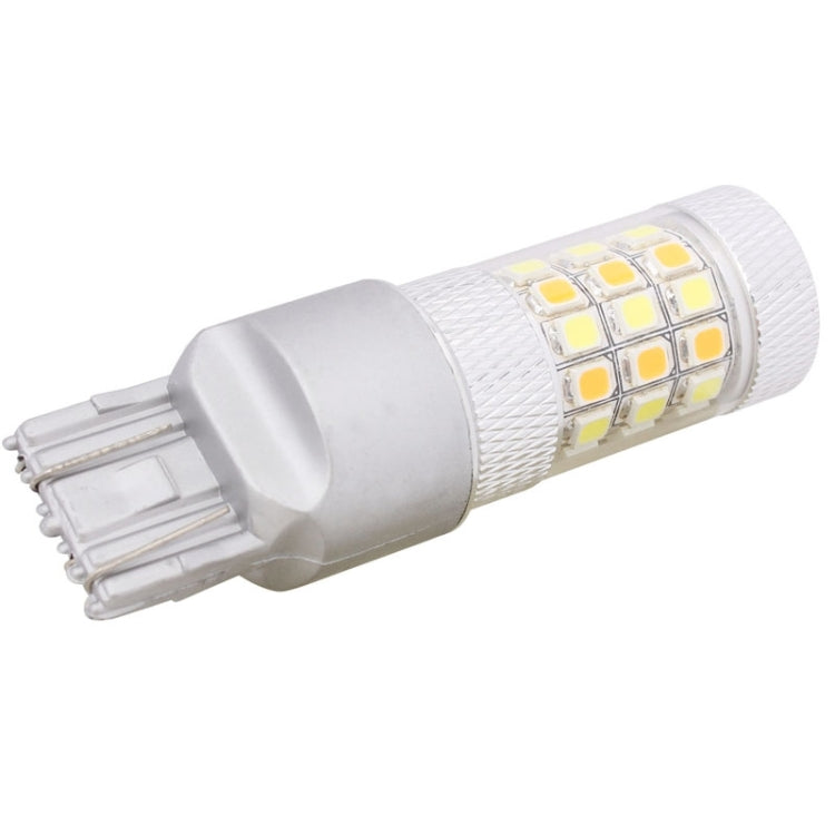 T20/7443 8W 420LM White + Yellow Light 42 LED 2835 SMD Car Brake Light Steering Light Bulb, DC 12V, T20